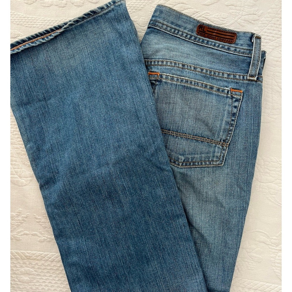 VTG Y2K Polo Jeans Ralph Lauren Kelly Womens 31x30 Low Rise Bootcut Distressed